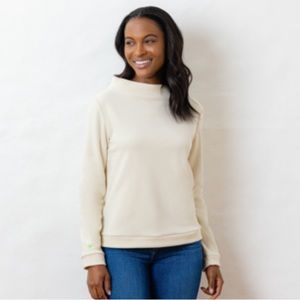 Dudley Stephens Brighton Boatneck Fleece size small (cream)